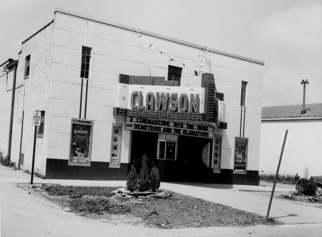 Clawson Theatre - Old Photo (newer photo)